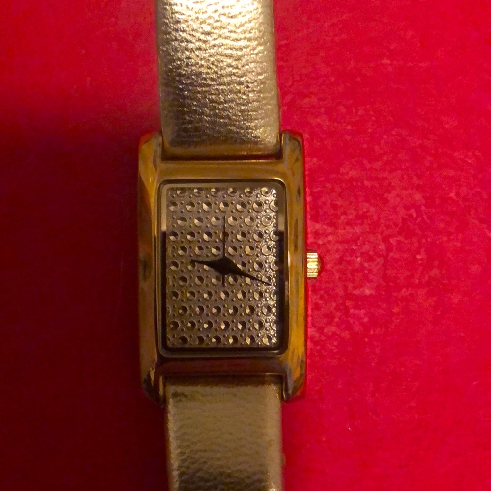 Ladies gold dial and strap vintage Avon watch